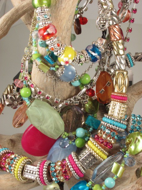 Glass Necklace and Bracelet