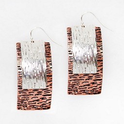 Copper & Silver Earrings