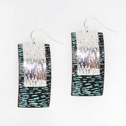 Patina & Silver Earrings