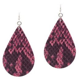 Leather Fish Hook Earrings