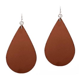 Leather Fish Hook Earrings