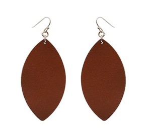 Leather Fish Hook Earrings