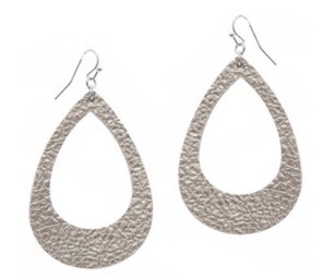 Leather Fish Hook Earrings