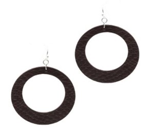 Leather Fish Hook Earrings