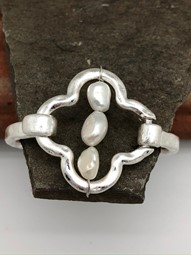 Bracelet Clove Silver Pearl