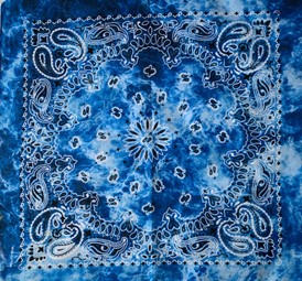 Tie Dye Bandana Blue