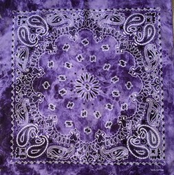 Tie Dye Bandana Purple