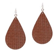 Leather Fish Hook Earrings