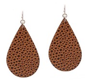 Leather Fish Hook Earrings