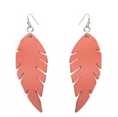 Leather Fish Hook Earrings