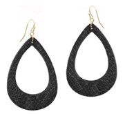 Leather Fish Hook Earrings