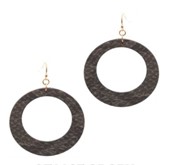 Leather Fish Hook Earrings