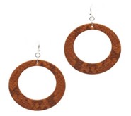 Leather Fish Hook Earrings