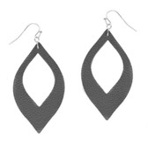 Leather Fish Hook Earrings