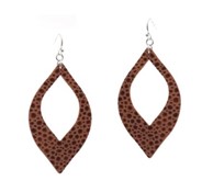 Leather Fish Hook Earrings