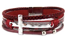 Leather Magnetic Bracelet RRD