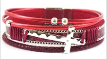 Leather Magnetic Bracelet RRD-2
