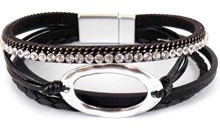 Leather Magnetic Bracelet MSBK