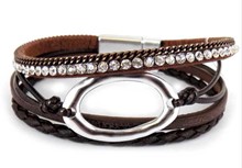 Leather Magnetic Bracelet MSBR