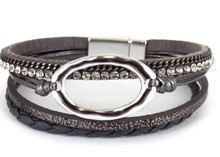 Leather Magnetic Bracelet MSGY