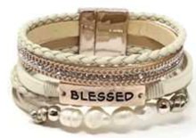 Leather Magnetic Bracelet Blessed RGCRM
