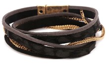 Leather Wrap Magnetic Bracelet