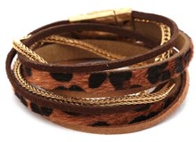 Leather Wrap Magnetic Bracelet